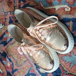 Rose Gold Wingtip Creepers